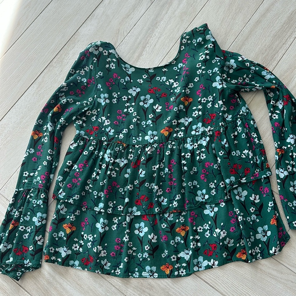 Free People floral flowy top